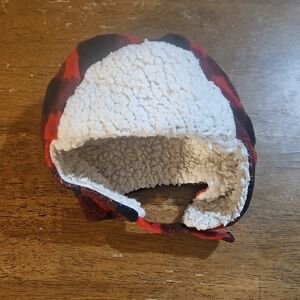 Indigo Red and Black Kids Fleece Hat